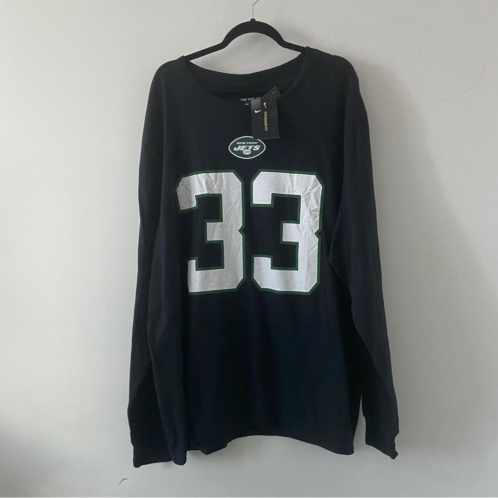 Nike Stack Jamal Adams #33 New York Jets Long Sleeve Tee Size 3XL